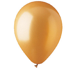 Metallic Gold Helium Latex Balloon